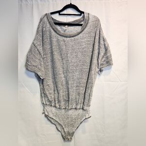 Gray Free People Soft & Stretchy Bodysuit